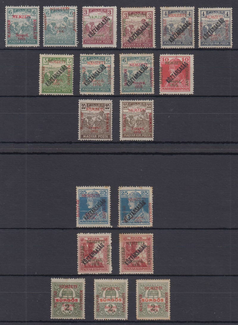 Hungary 1919 — Szeged issues
