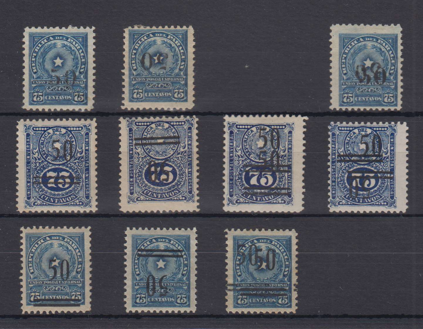 Paraguay 1920 — Scott 237 & 241-242
