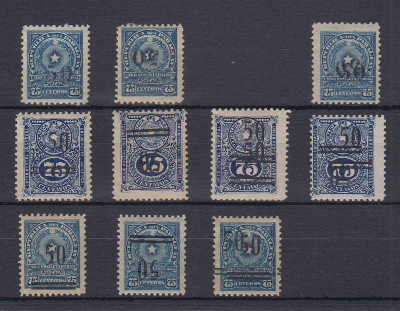 Paraguay 1920 — Scott 237 & 241-242