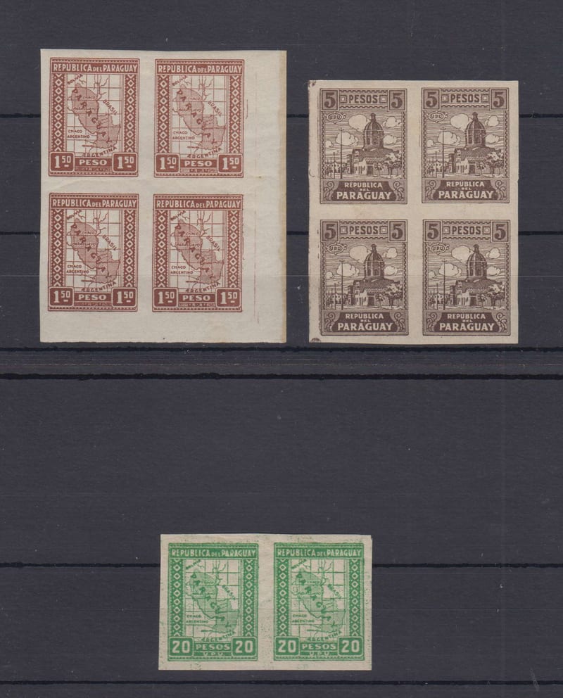 Paraguay 1927 — Scott 290, 297 & 301