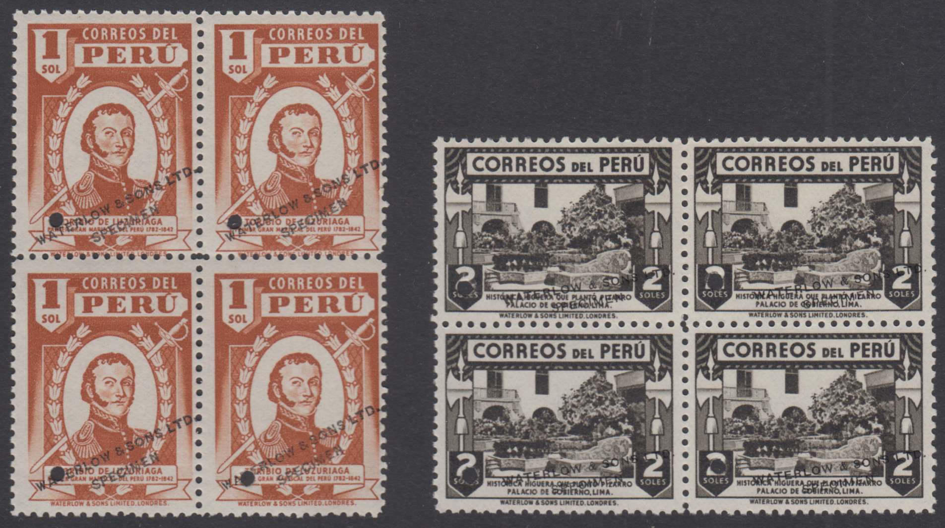 Peru 1938 — Scott 381-382