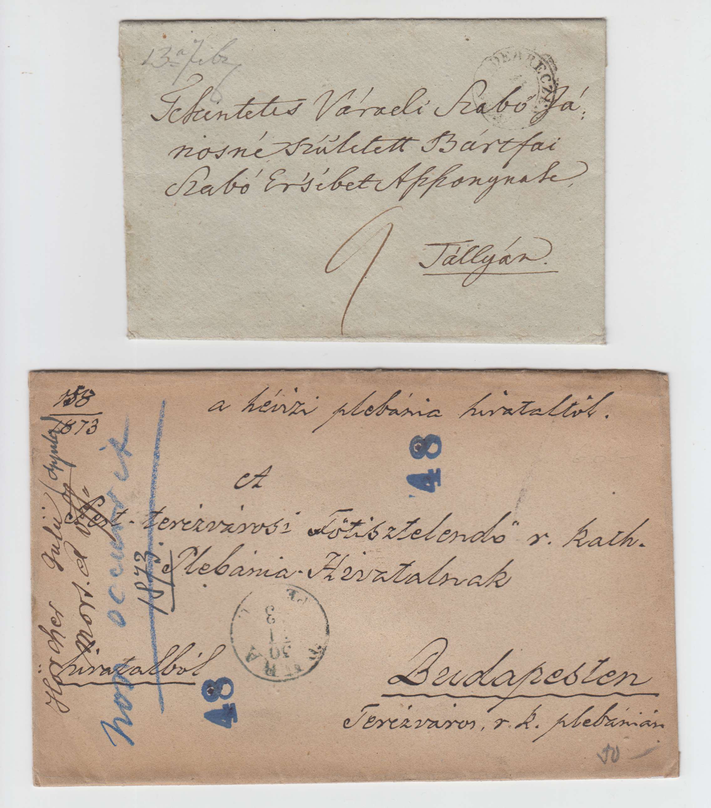 Hungary 1873 — Stampless