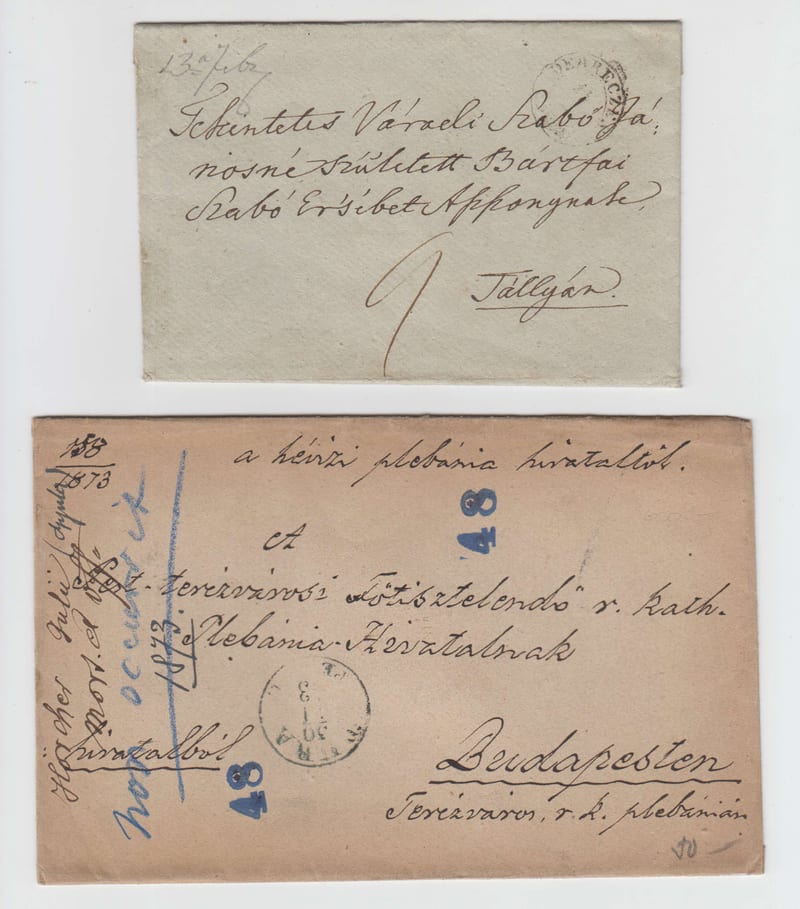 Hungary 1873 — Stampless