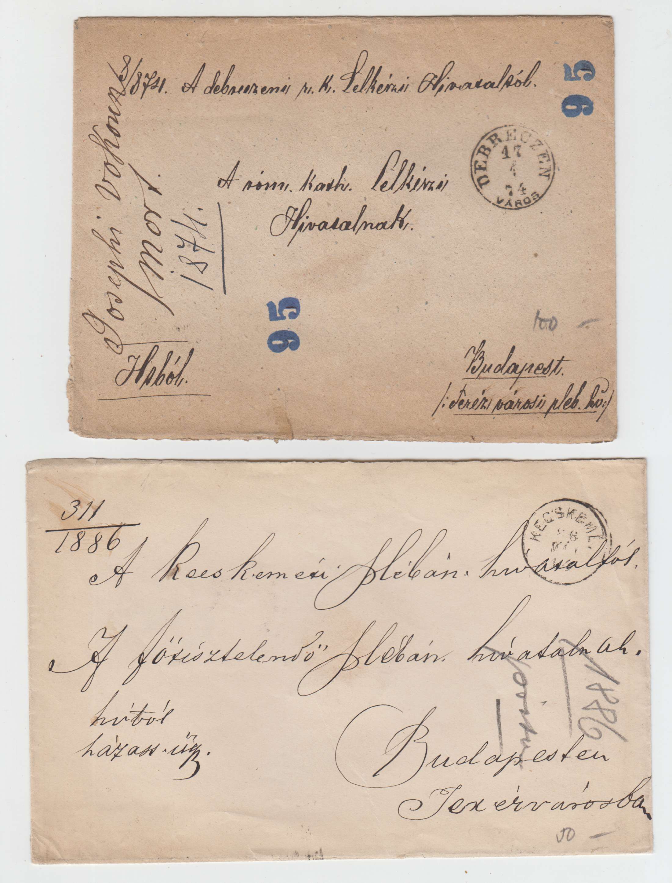 Hungary 1873 — Stampless