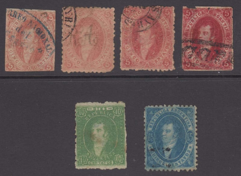 Argentina 1864 — Rivadavia issue