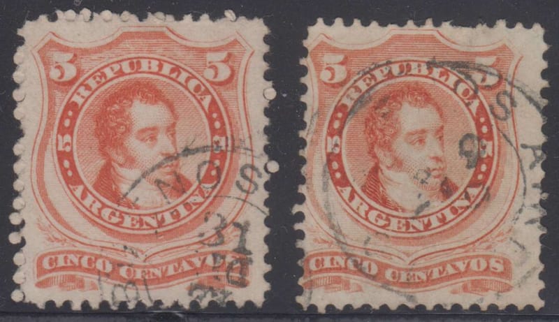 Argentina 1867 — Rivadavia