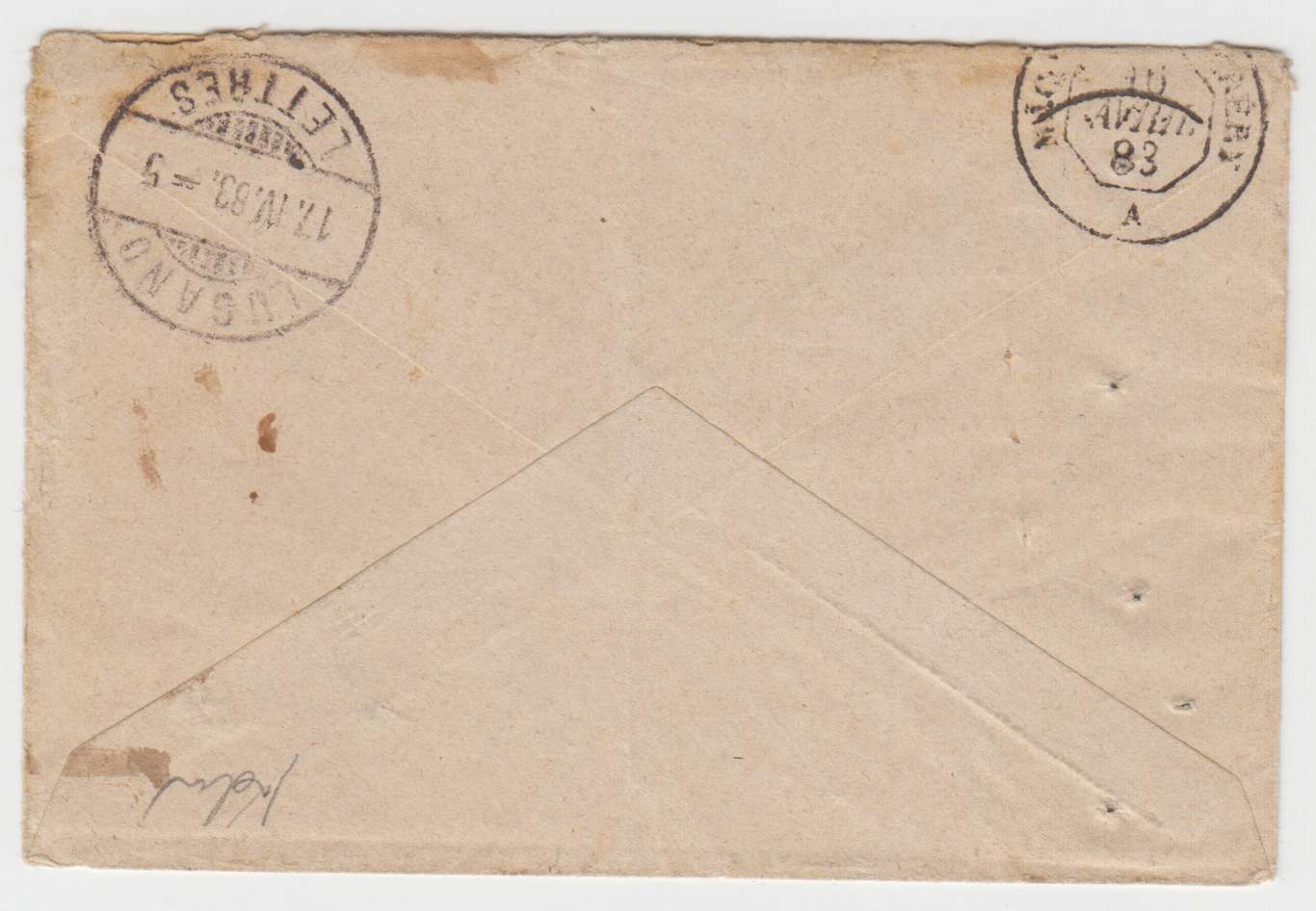 Argentina 1883 — Registered cover to Lugano, Switzerland