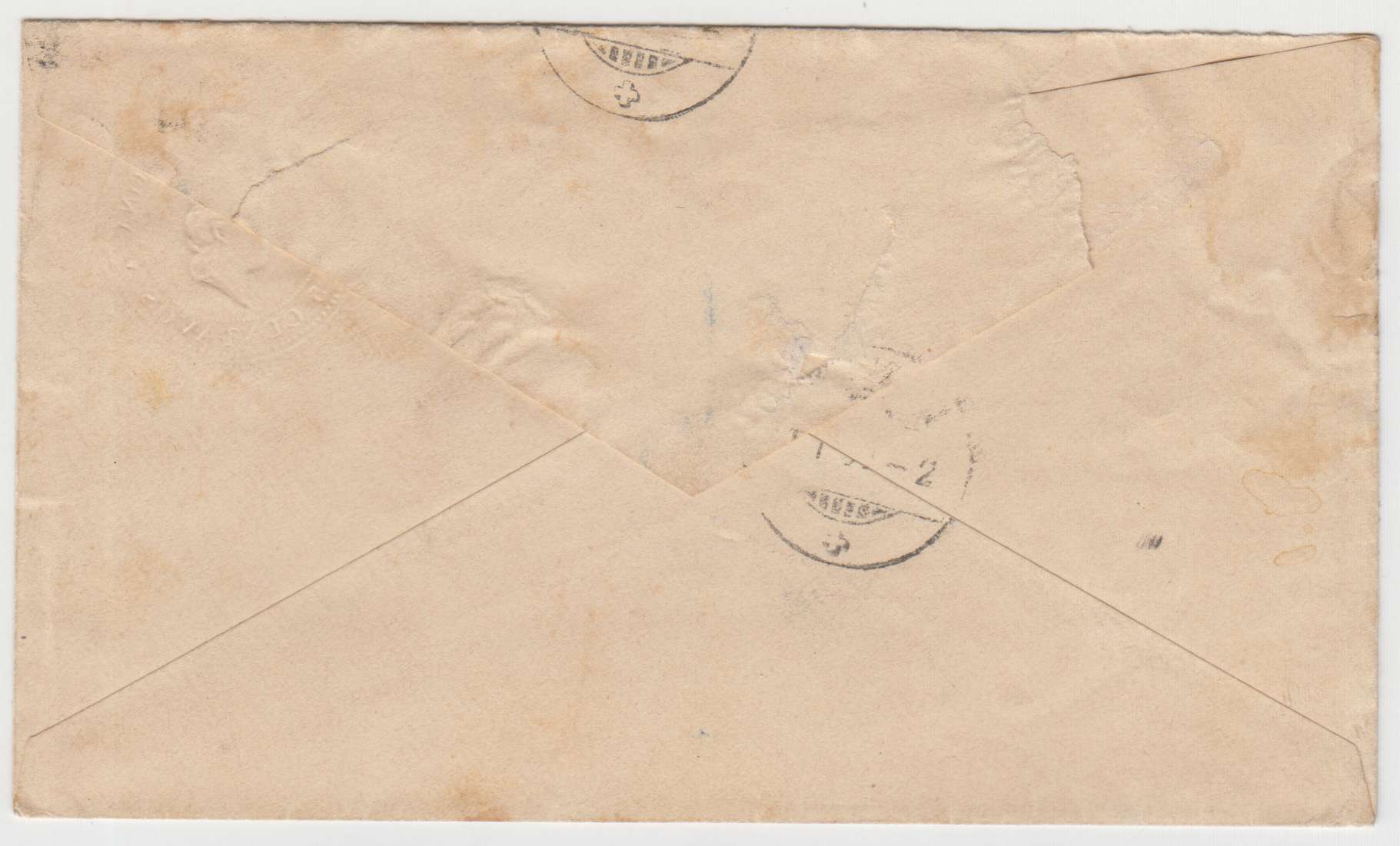 Argentina 1898 — 5 cents envelope with Scott 106-108 & 110 for a 14 cents rate, "Buenos Aires" 9 Dic 98 to…