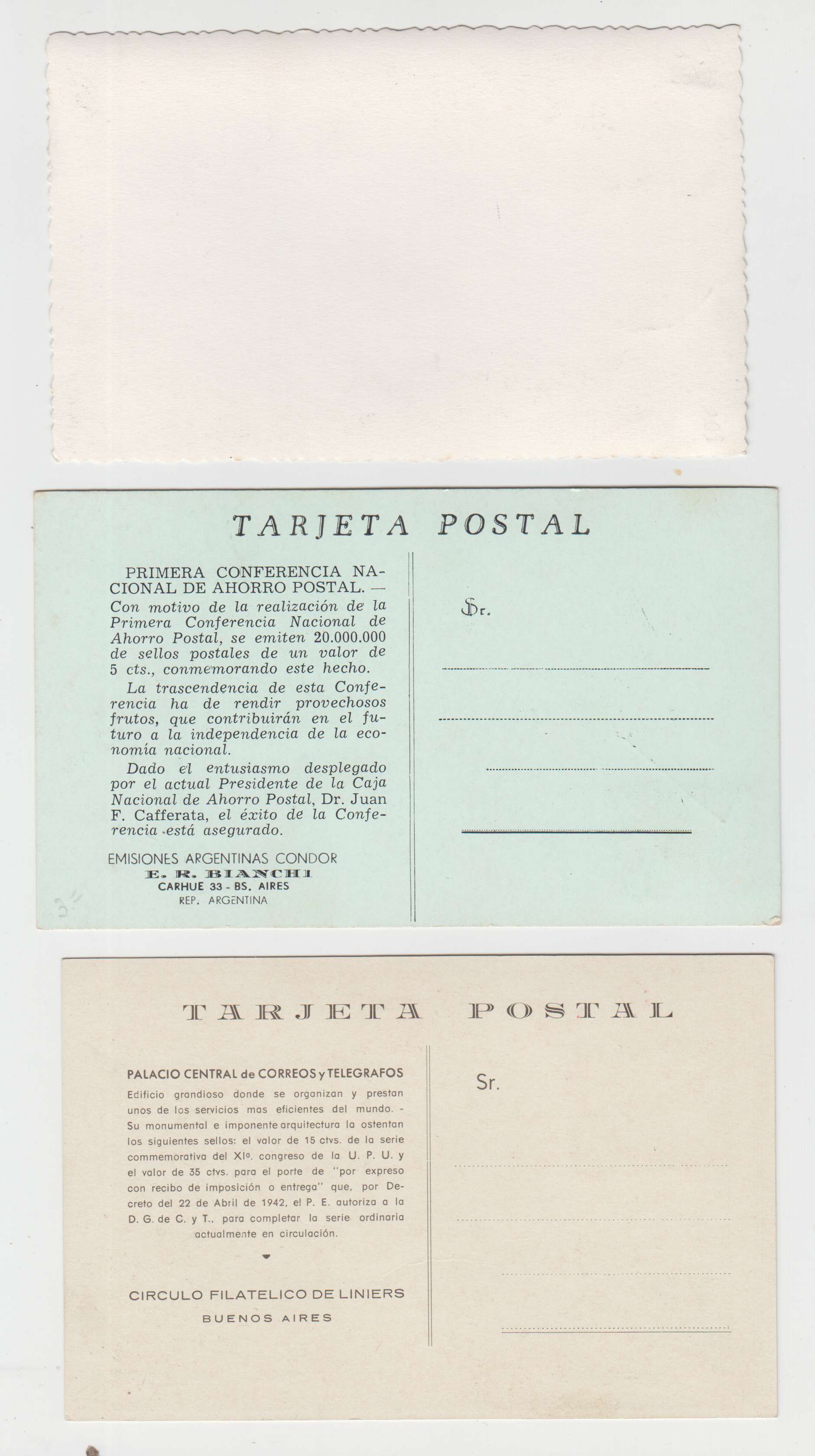 Argentina 1940 — Better group of 2 Maximum Ppc's with fancy FD cancels or Buenos Aires cds