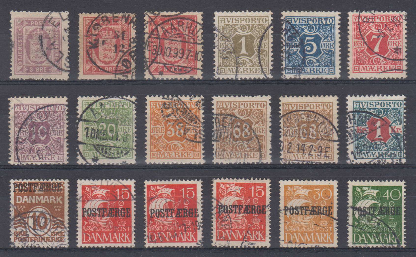 Denmark — Officials, Newspaper & parcel post