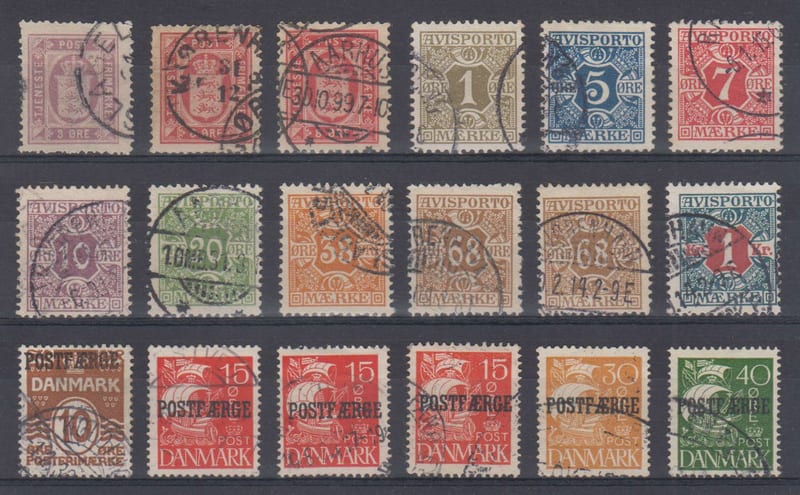 Denmark — Officials, Newspaper & parcel post
