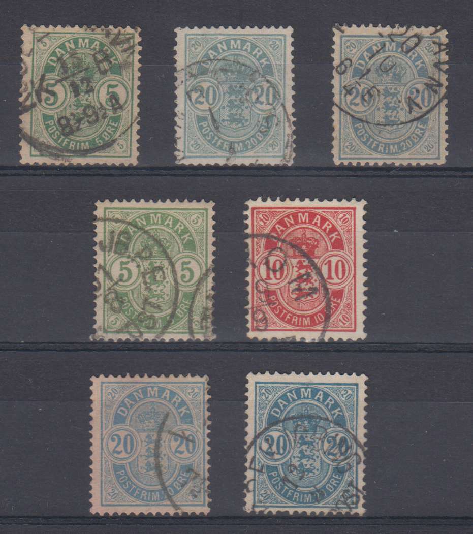 Denmark 1882 — Arms issue