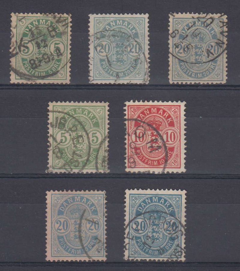 Denmark 1882 — Arms issue