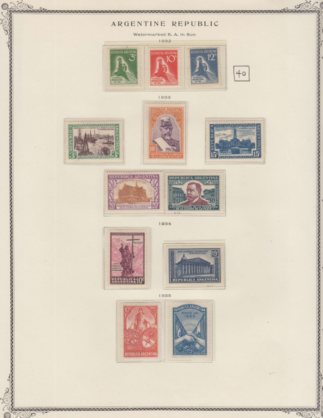 Argentina 1932 — Ordinary, semipostal, airpost & airpost semipostal stamps