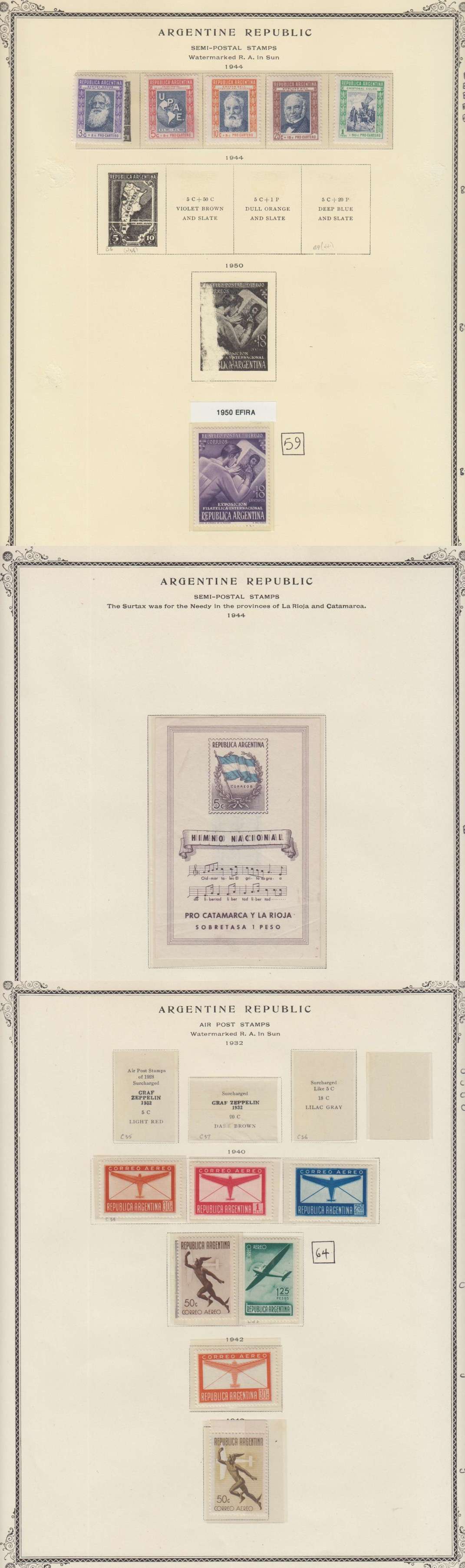 Argentina 1932 — Ordinary, semipostal, airpost & airpost semipostal stamps