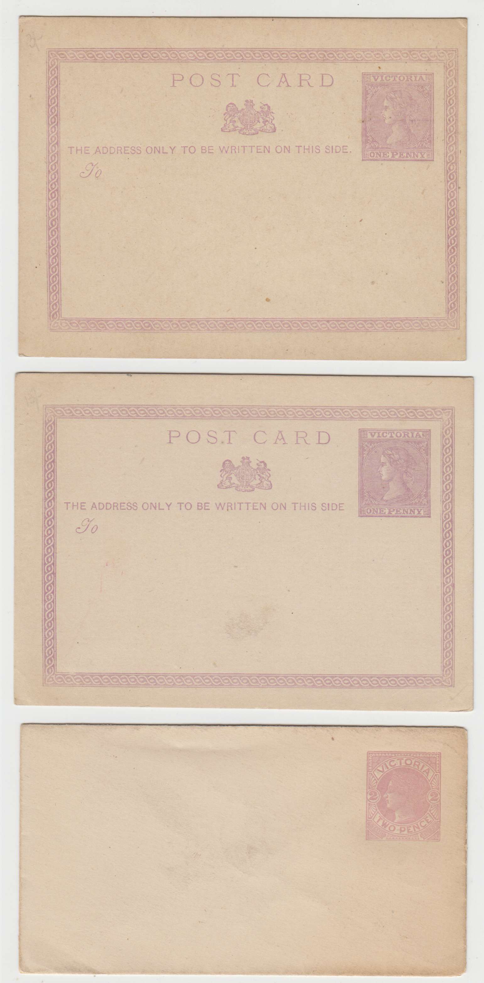 Australia 1875 — Cards & Envelopes