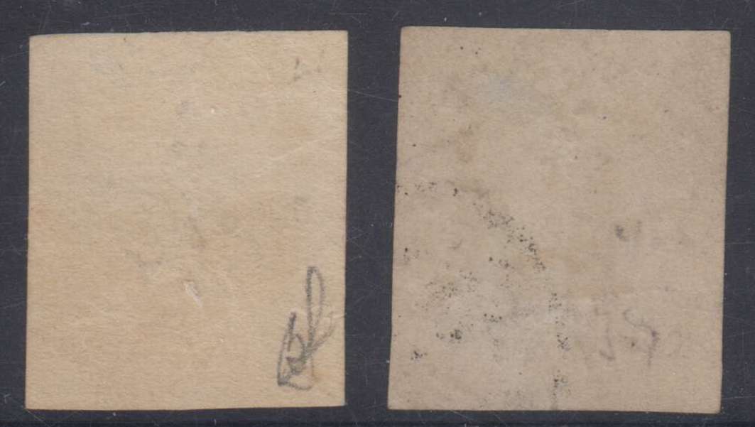 Luxembourg 1859 — Scott 5 & 6a (orange) Yvert 4-5