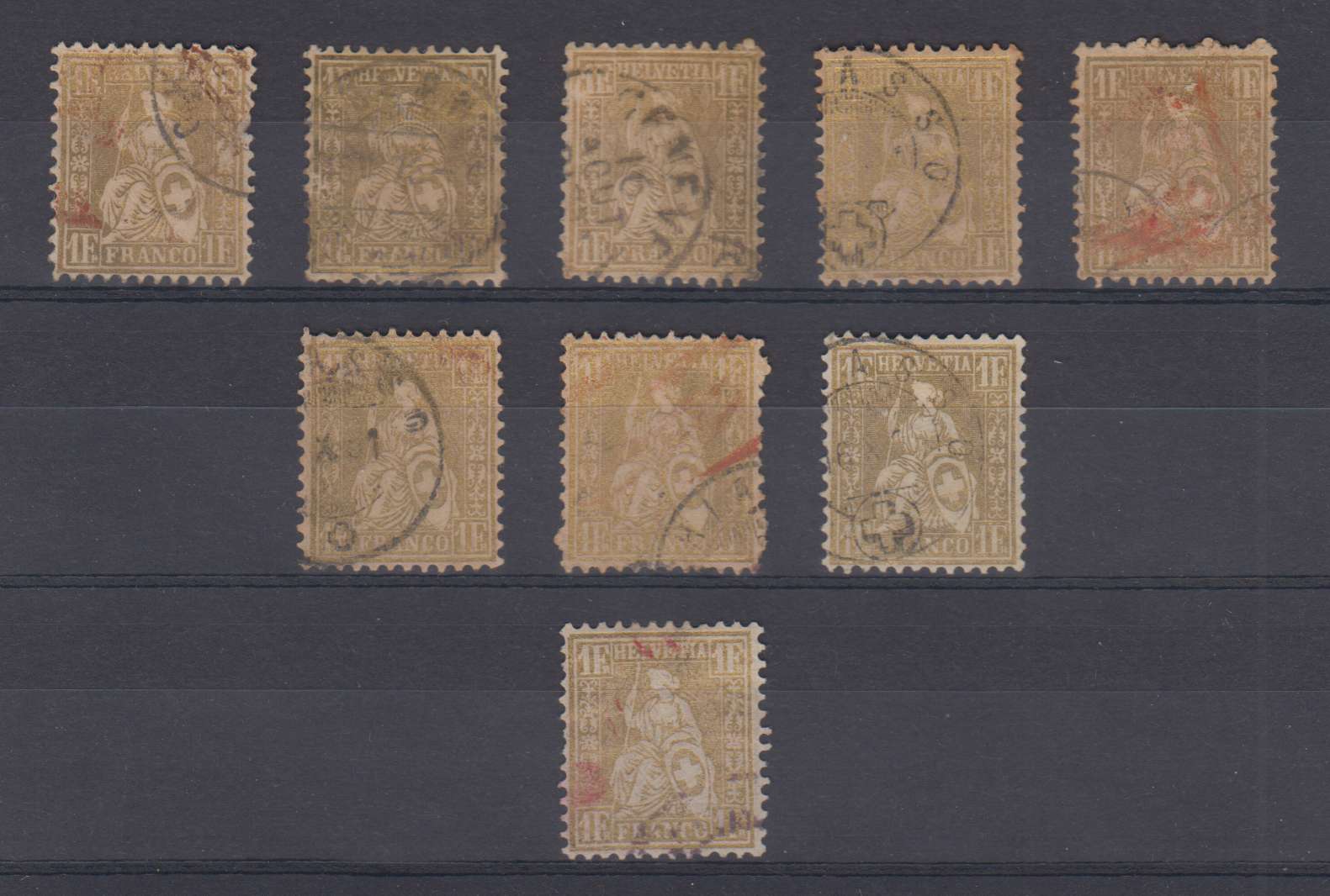 Switzerland 1862 — Scott 50 & 68