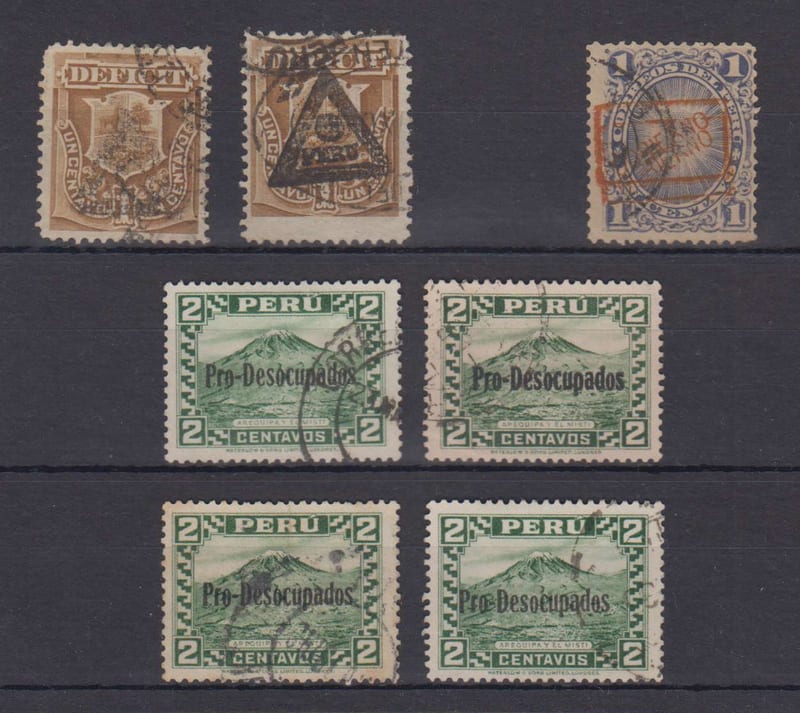 Peru 1884 — Varieties