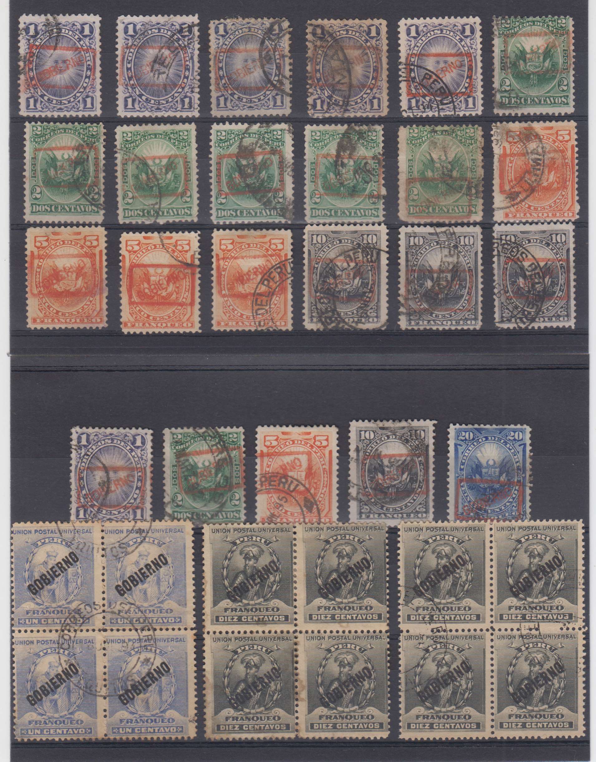 Peru 1890 — Officials