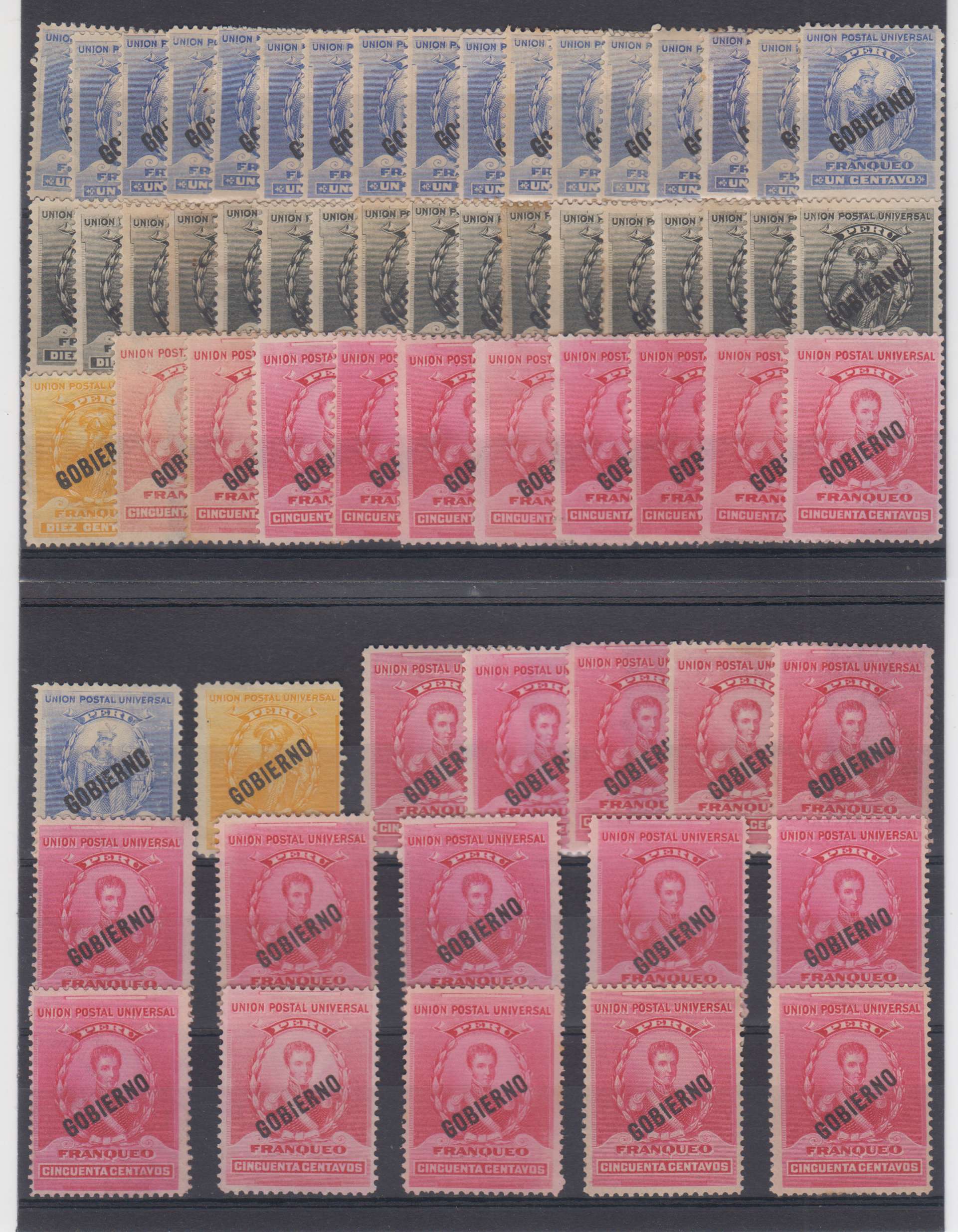 Peru 1890 — Officials