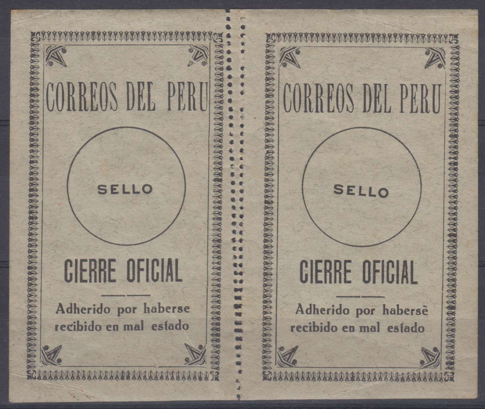 Peru 1924 — Official seals