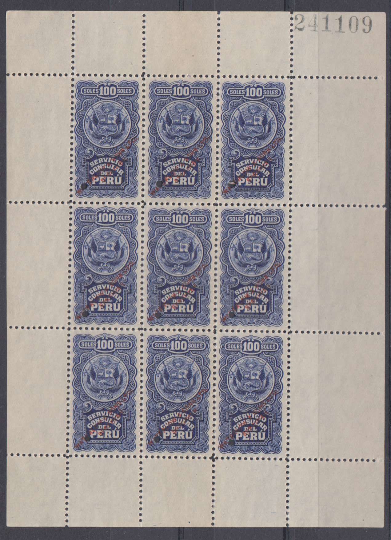 Peru 1910 — Revenues