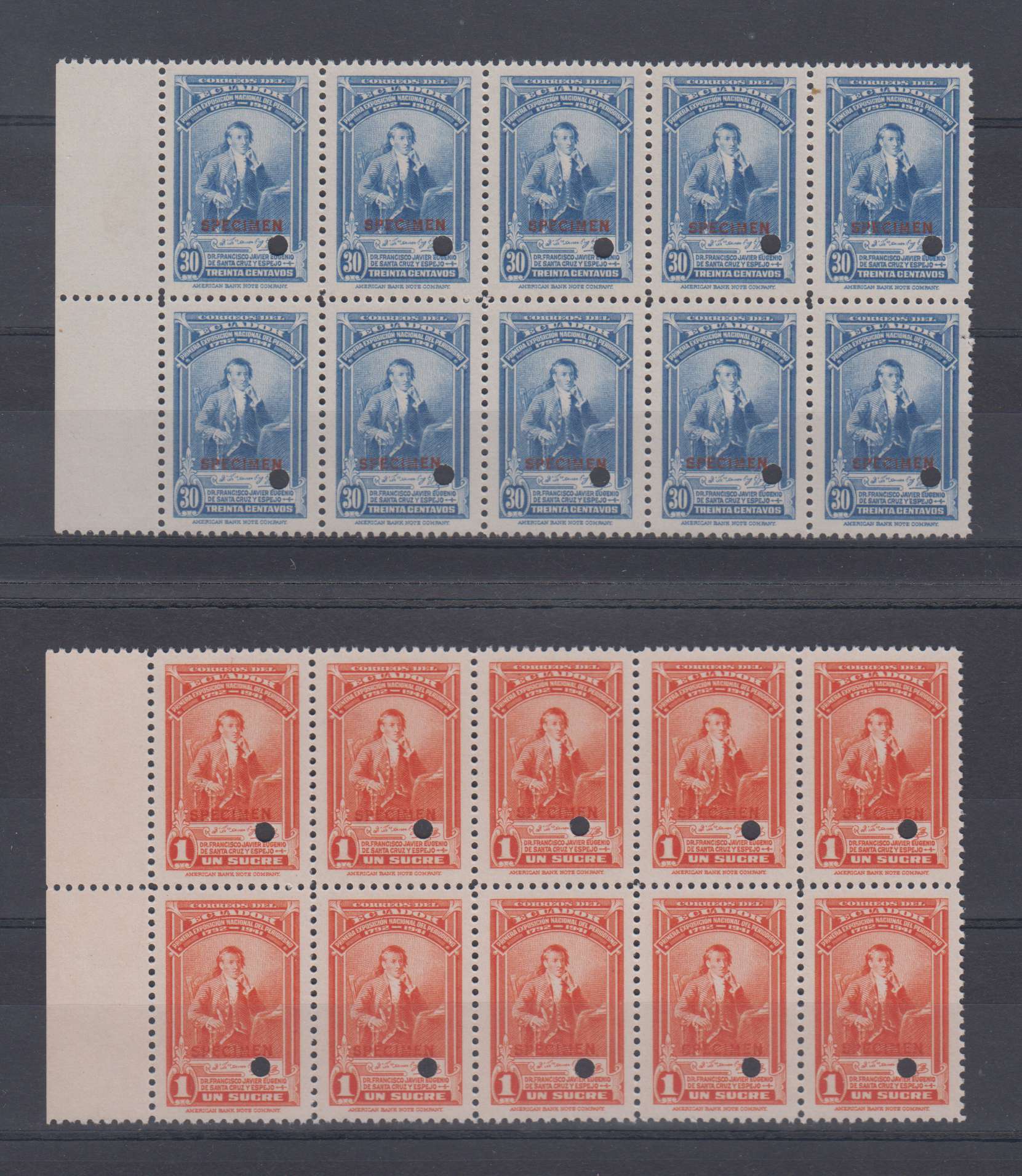 Ecuador 1941 — Scott 398-399