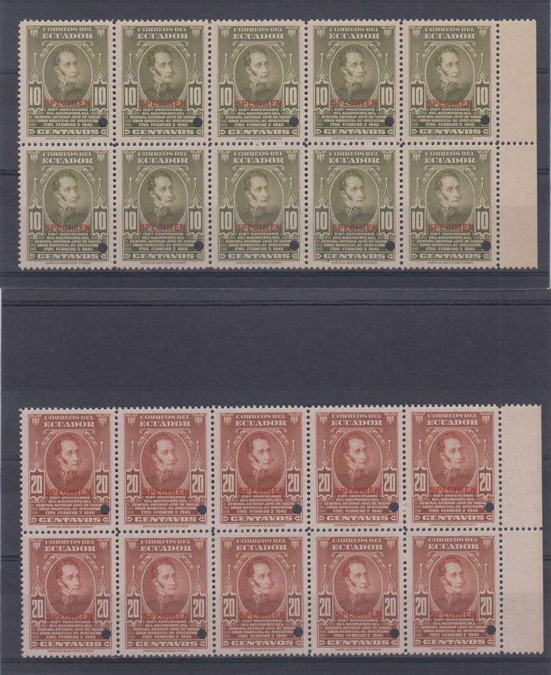 Ecuador 1945 — Sucre issue