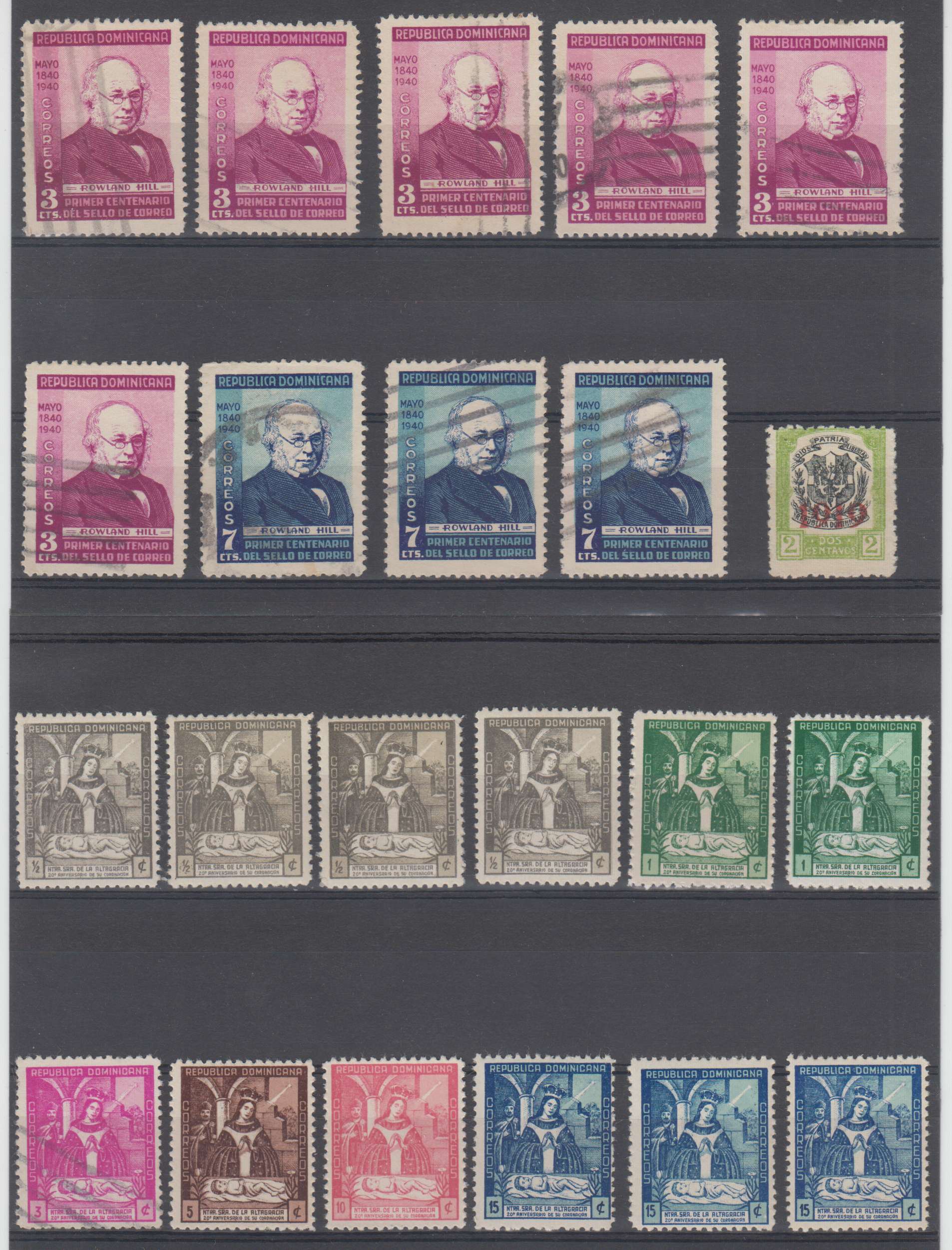 Dominican Republic 1919 — Scott 219, 326-328, 332-334, 342-350, 356-357 & 383-388