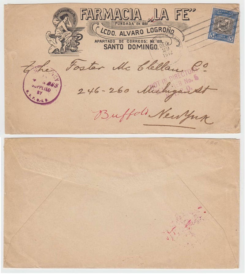 Dominican Republic 1912 — Dec 12