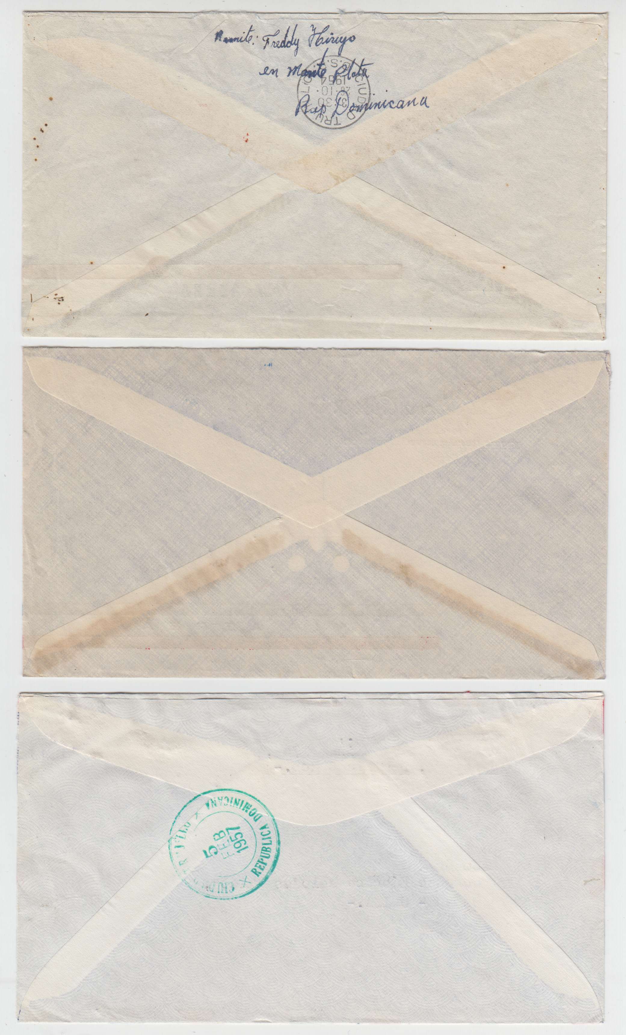 Dominican Republic 1952 — Selection of 11 airmail covers to New York or Switzerland (one unadressed)