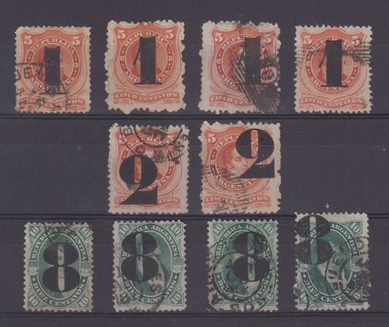 Argentina 1877 — Provisional issue