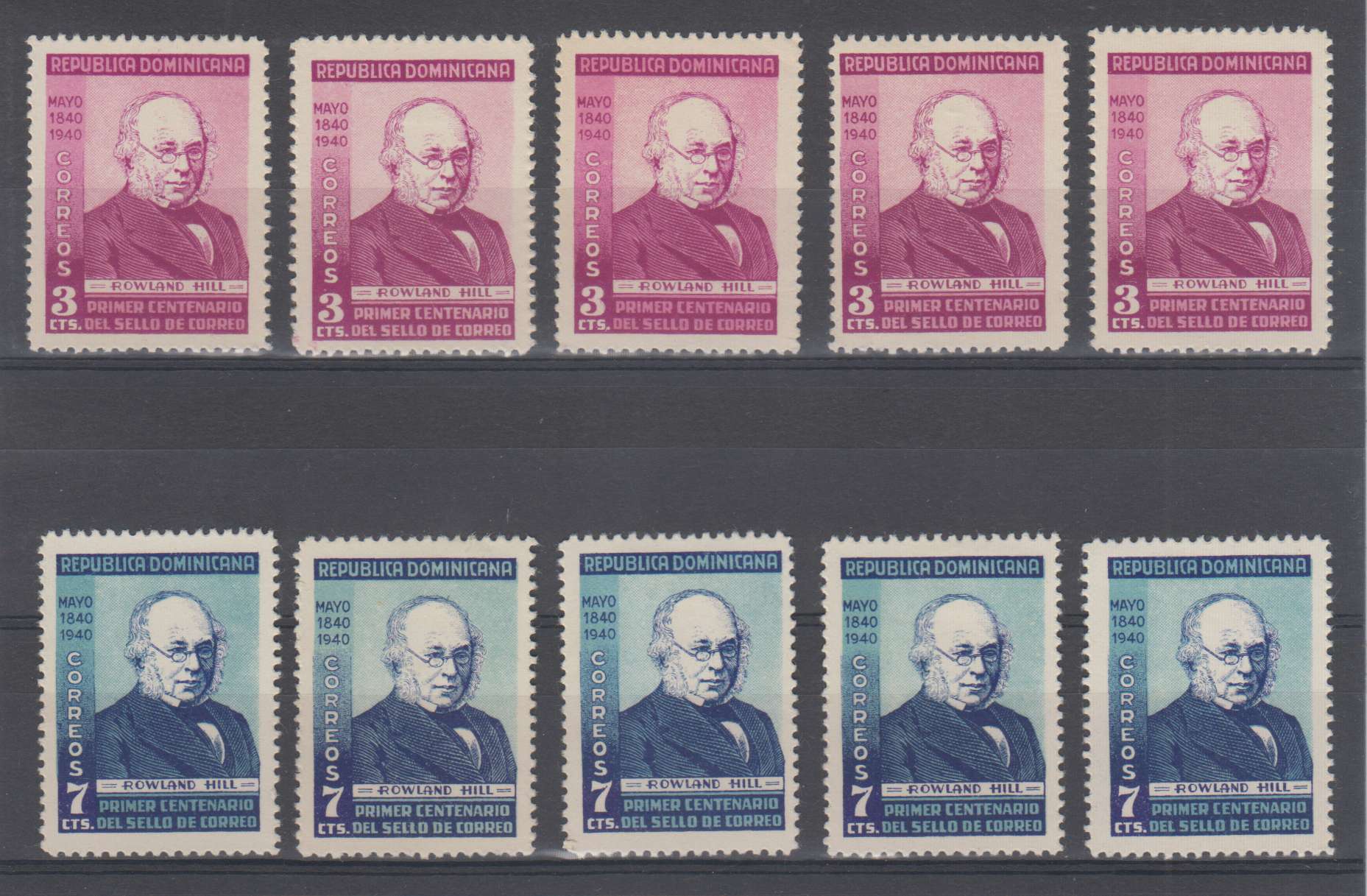 Dominican Republic 1940 — Sir Rowland Hill