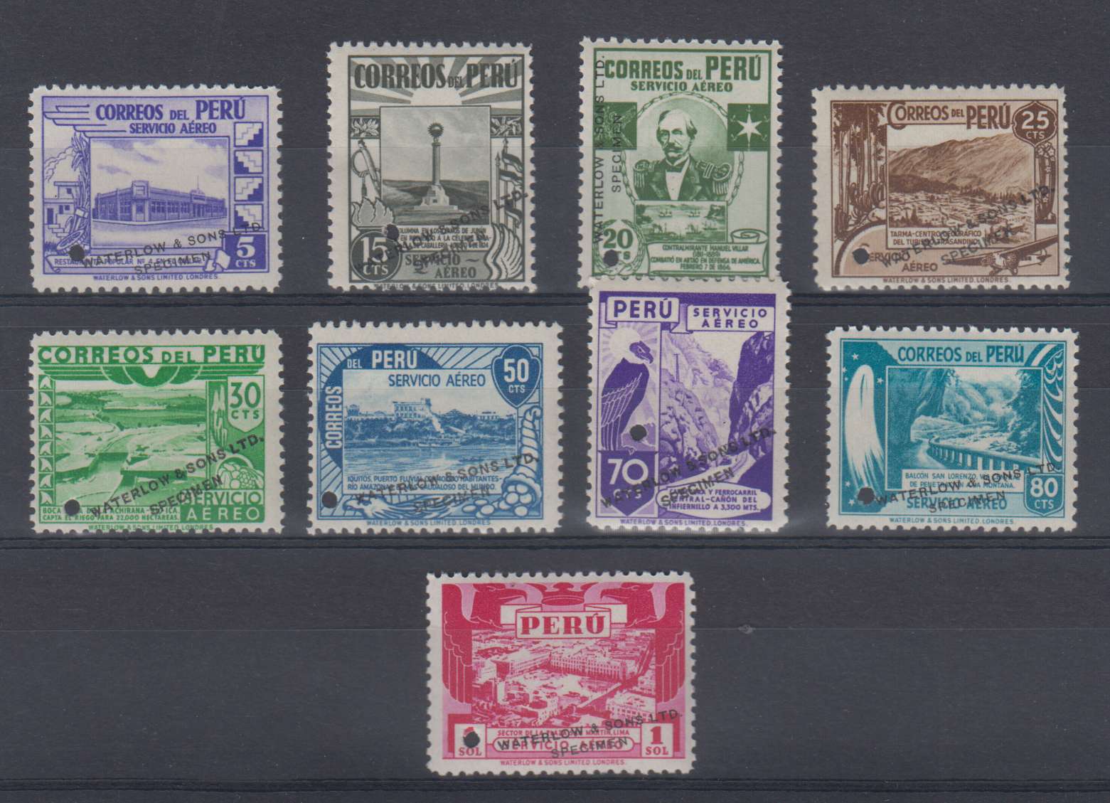 Peru 1938 — Scott C49-c57
