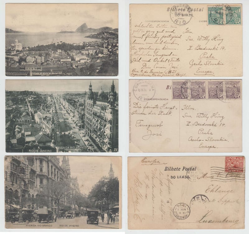 Brazil 1921 — Three Ppc's