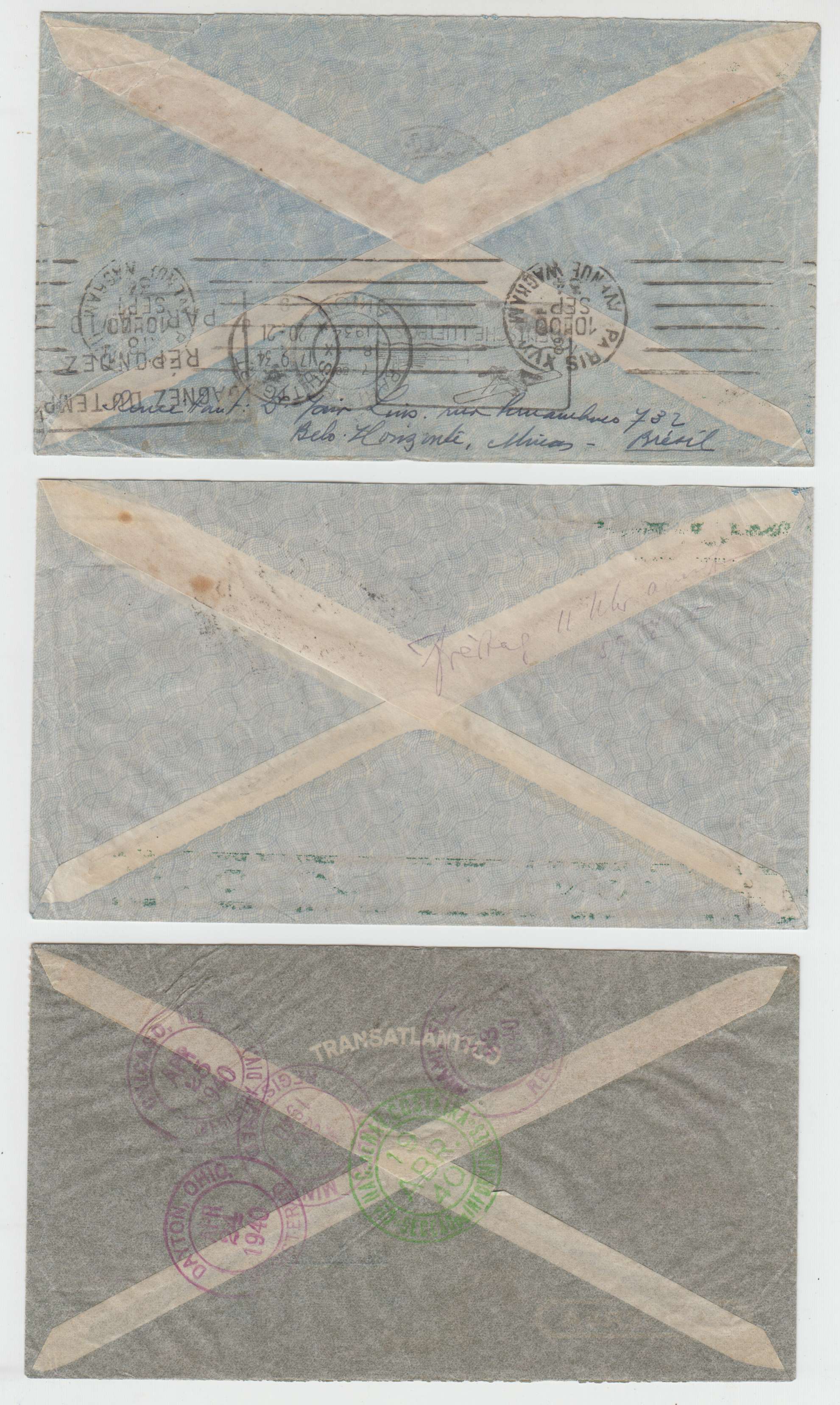 Brazil 1937 — Selection of 4 items including 1934