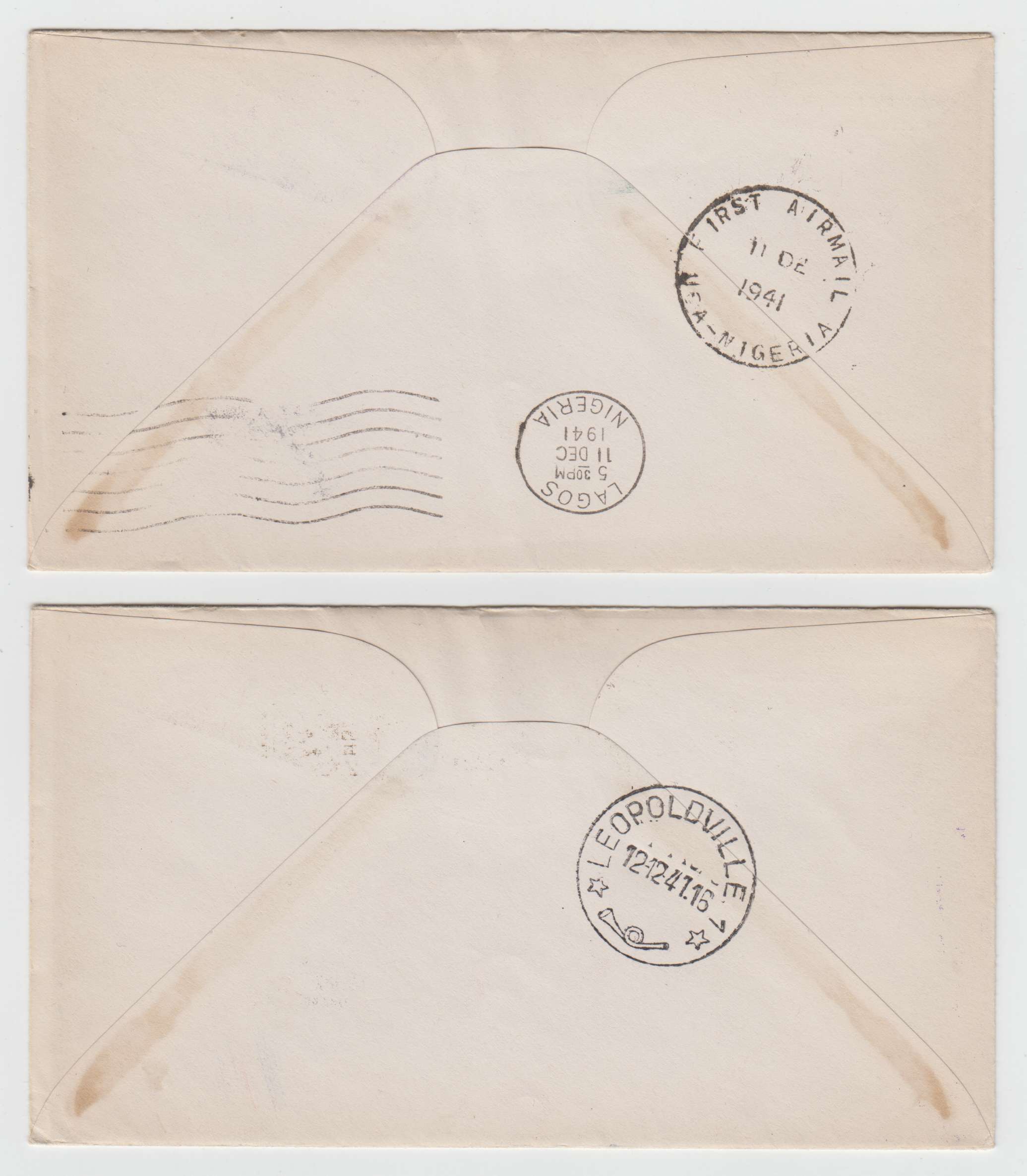 Brazil 1937 — Group of 5 FF covers