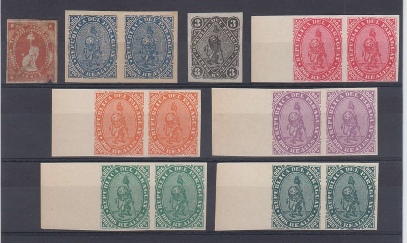 Paraguay 1861 — Lions issue