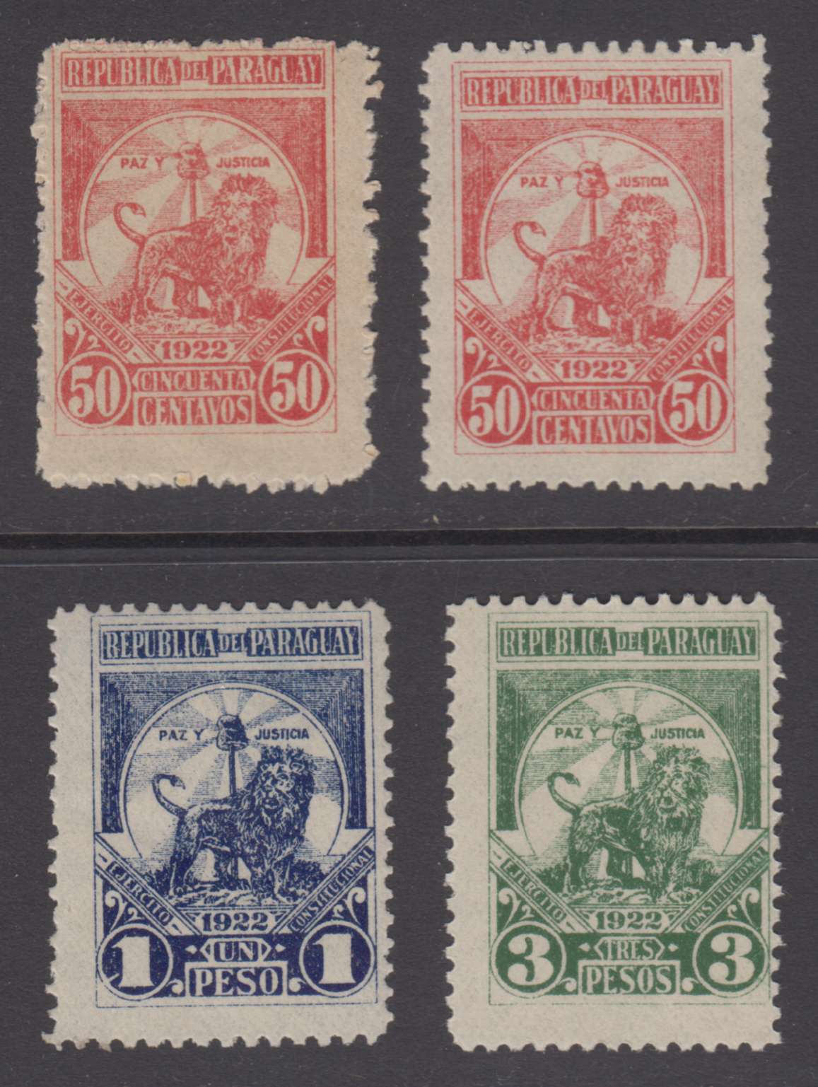 Paraguay 1922 — Revolutionary issue