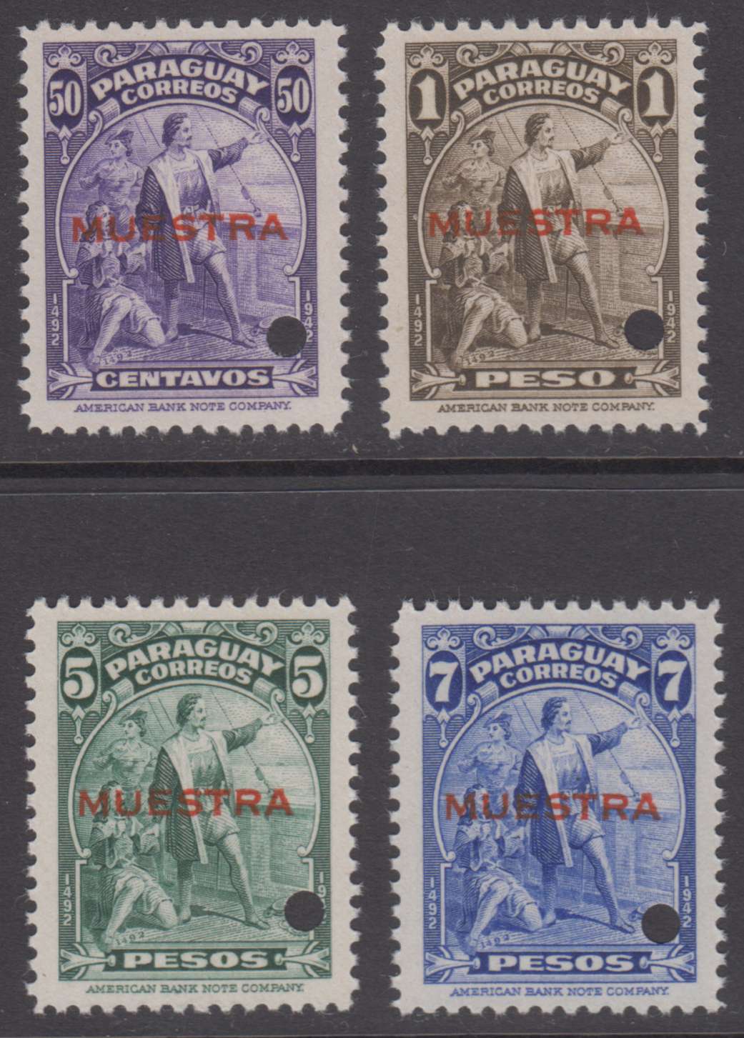 Paraguay 1943 — Columbus