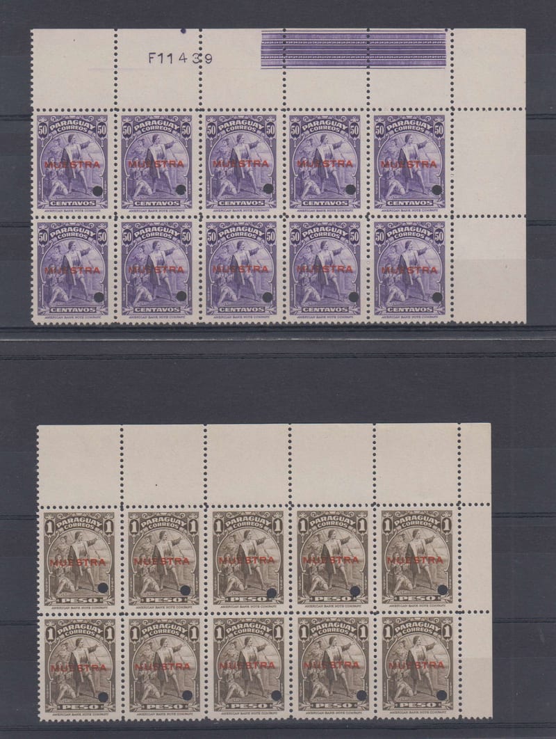 Paraguay 1943 — Columbus