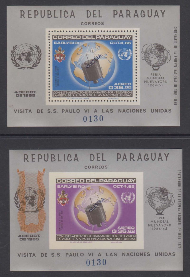 Paraguay 1965 — Pope Paul VI, United Nations & Space