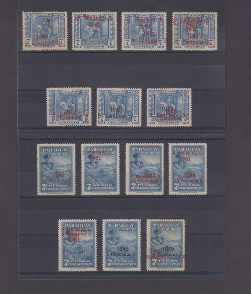 Paraguay 1945 — Scott 427-429