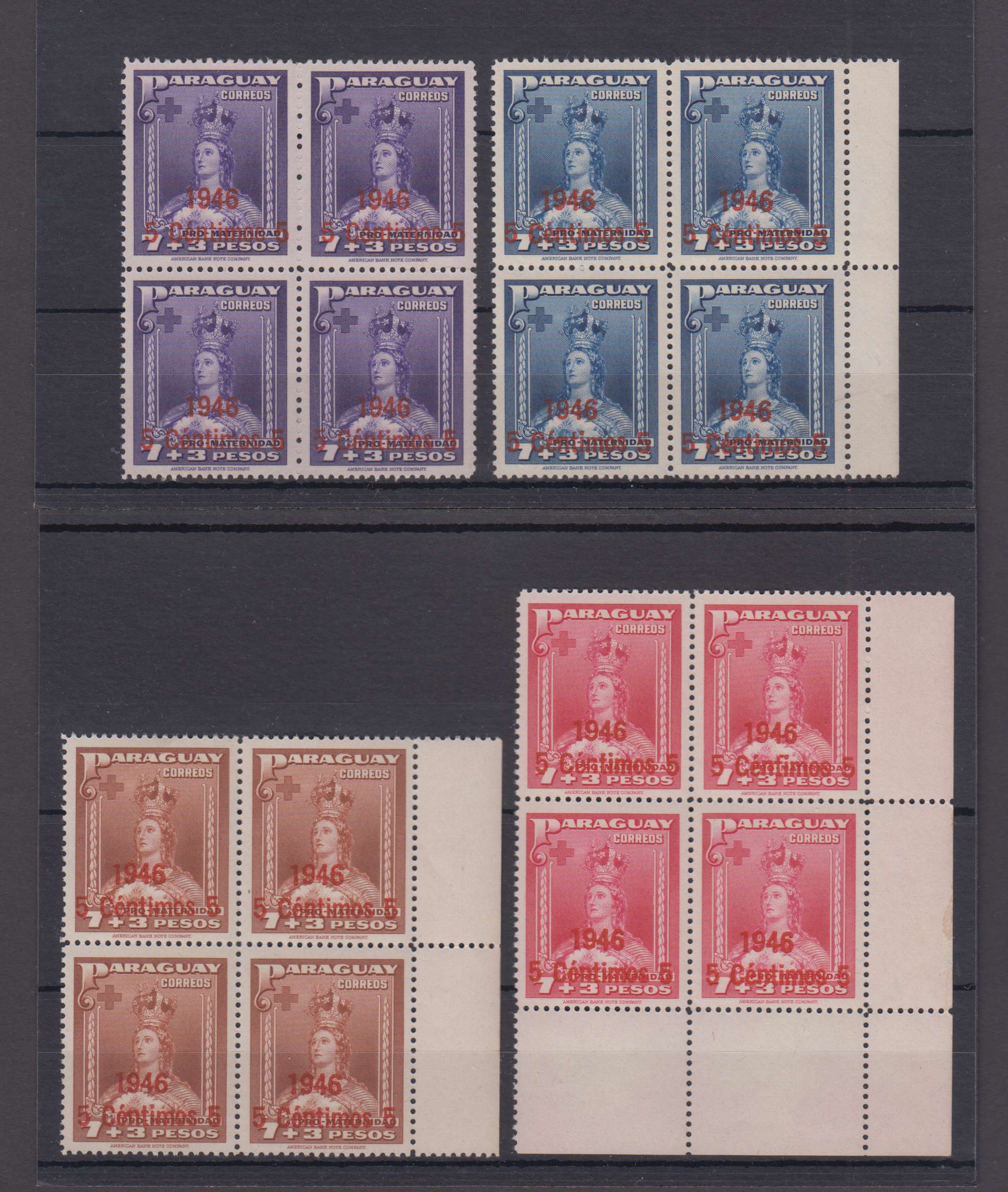 Paraguay 1946 — Scott 431-434