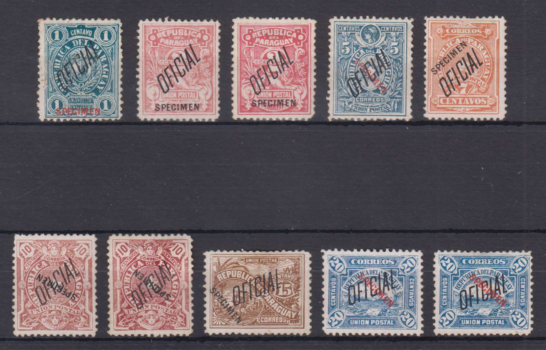 Paraguay 1886 — Official issue