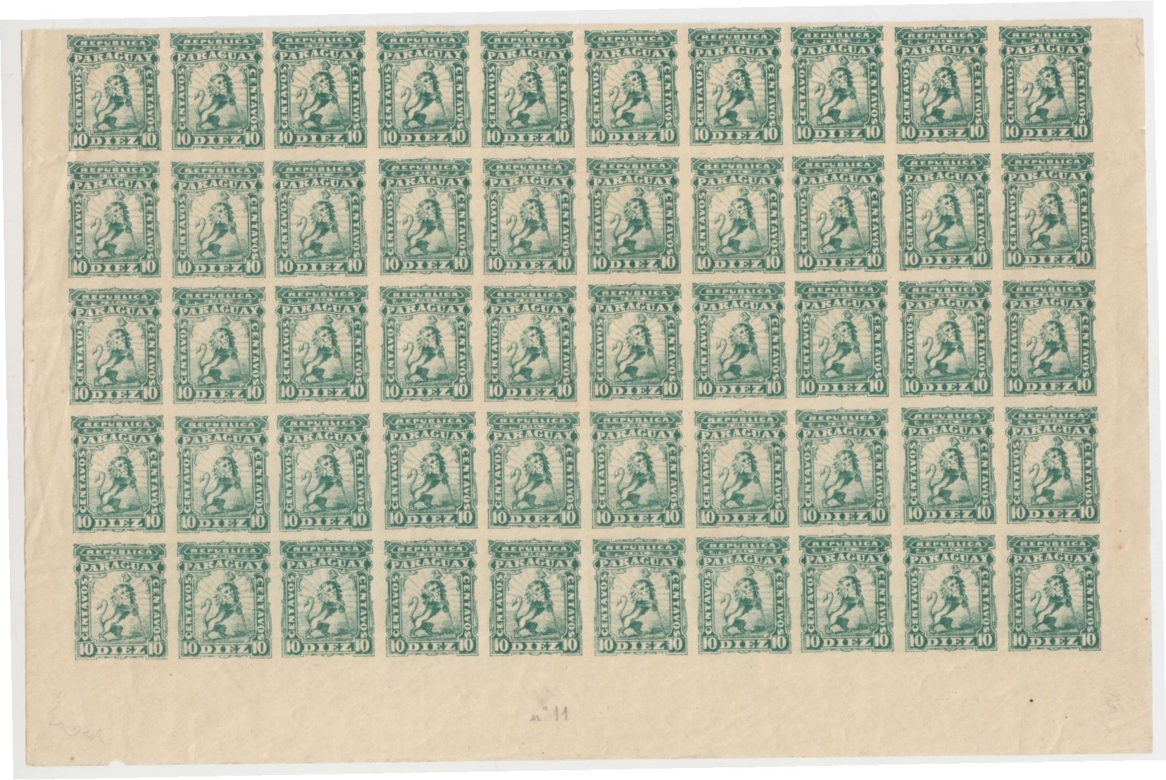 Paraguay 1879 — Lion issue