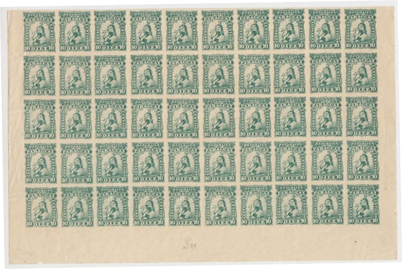 Paraguay 1879 — Lion issue