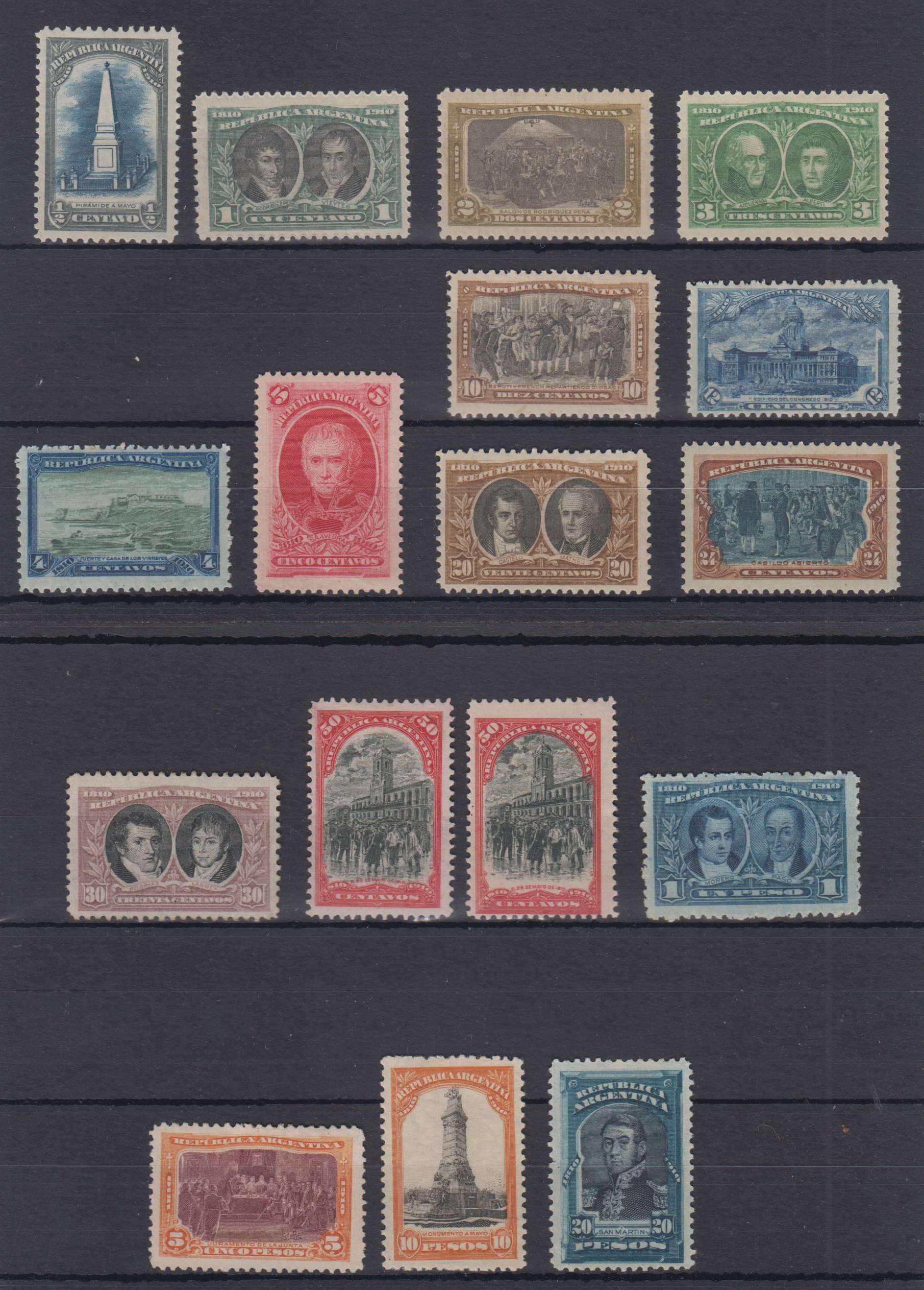 Argentina 1910 — Centenary issue