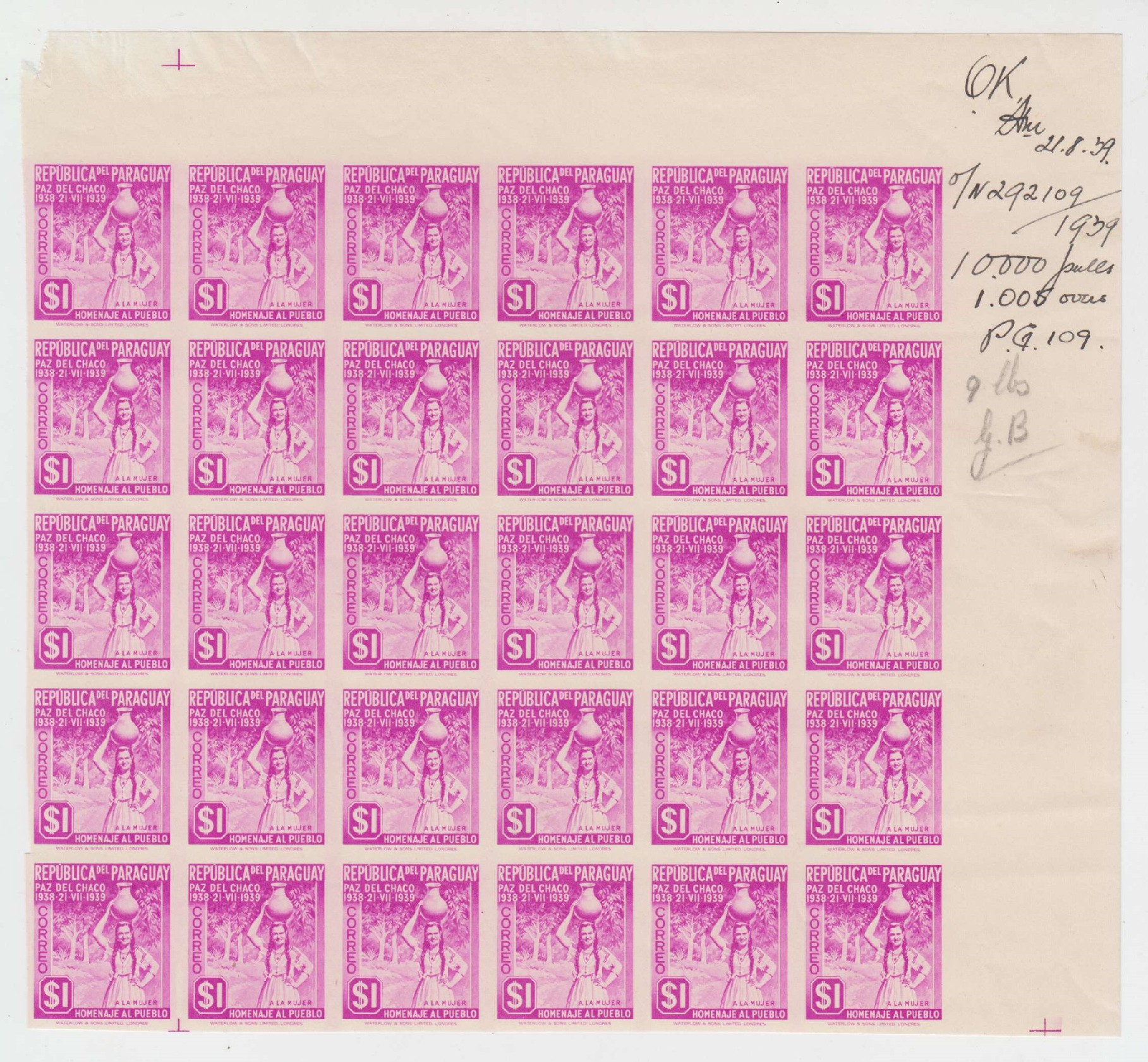 Paraguay 1939 — Peace Conference